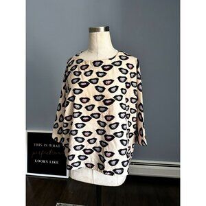 Bells Andy Warhol Marilyn Monroe Lips Pop Art Top M/L